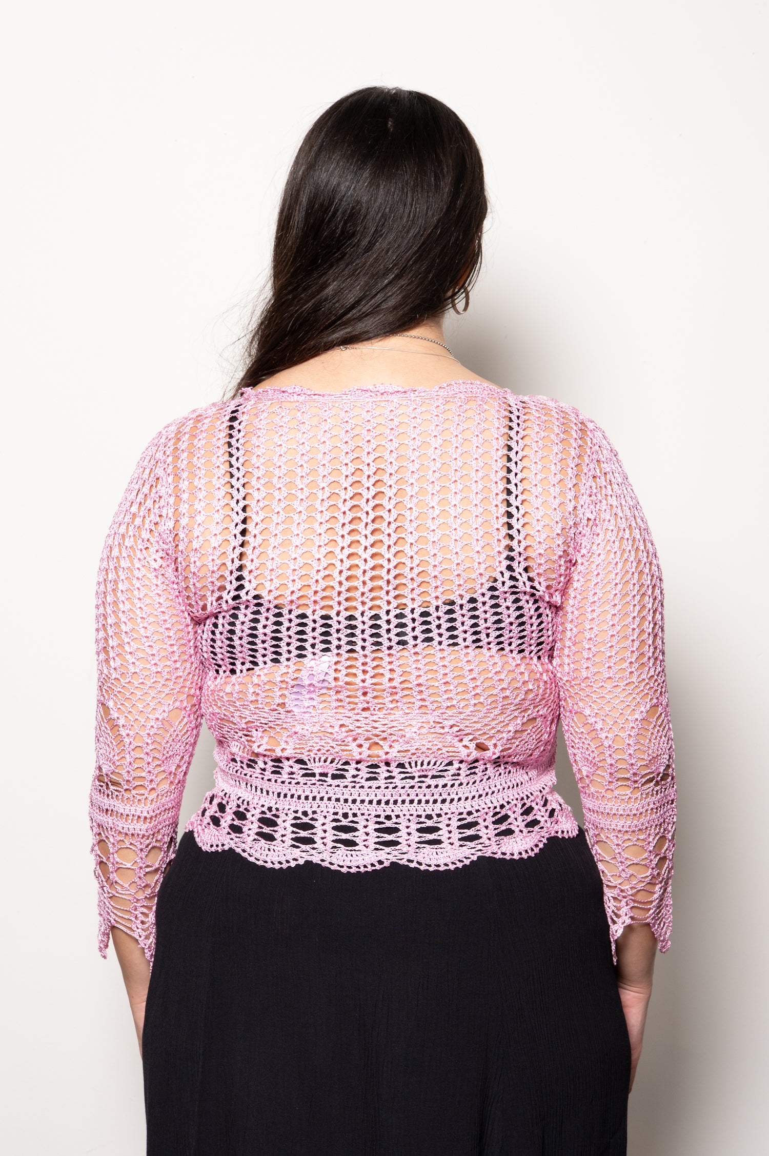 Vintage Pink Crochet Top