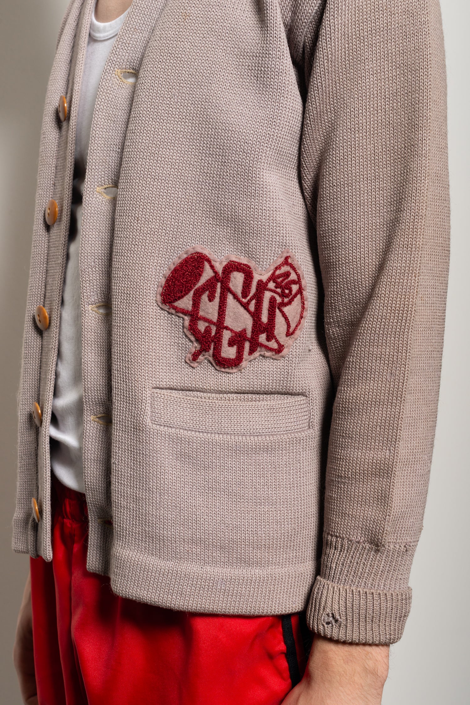 1946 school yard cardigan