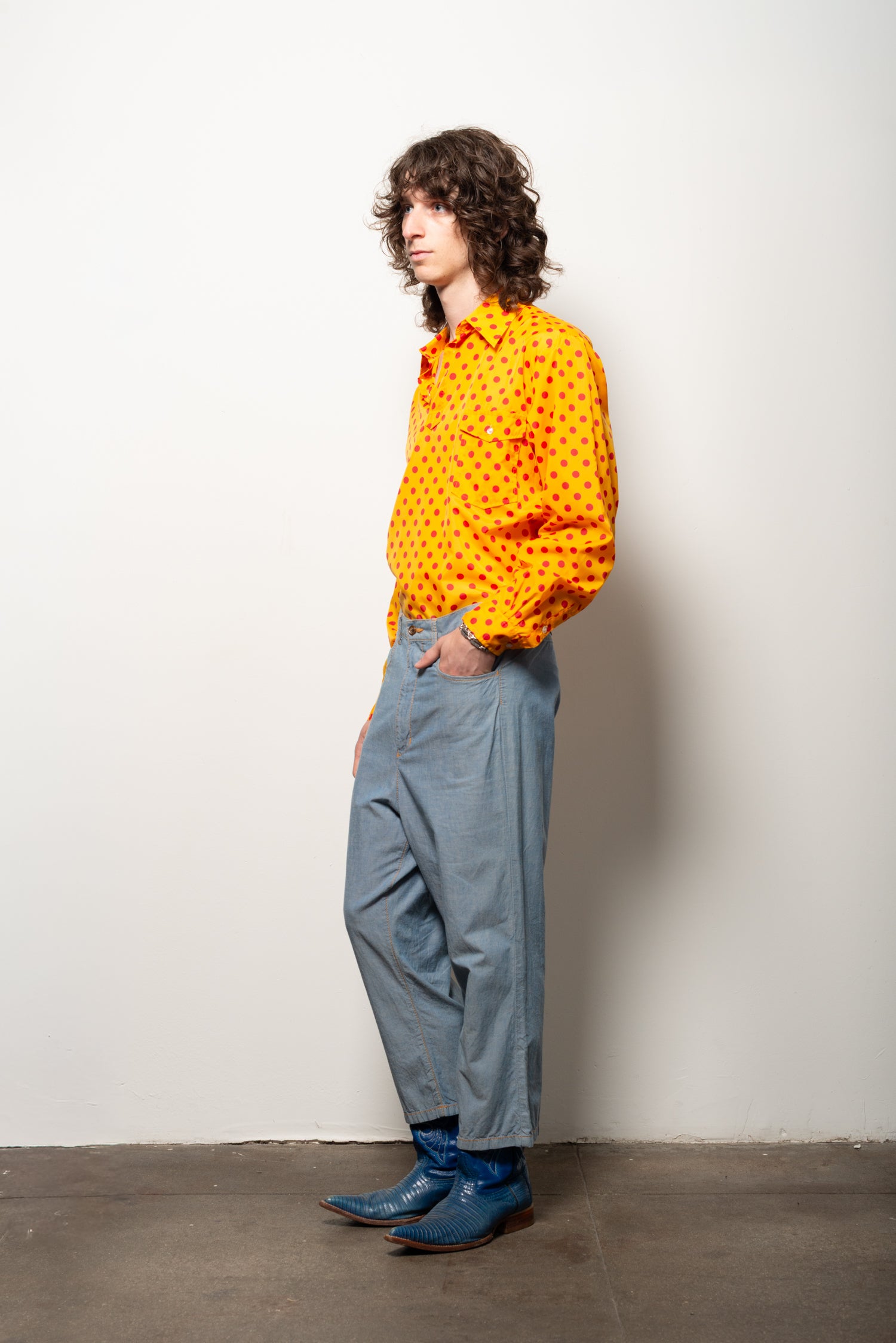 comme des garçons cotton trouser