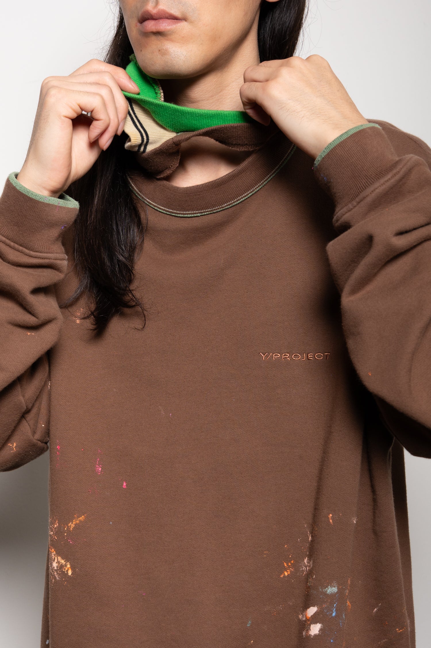 Y-Project Triple Collar Crewneck
