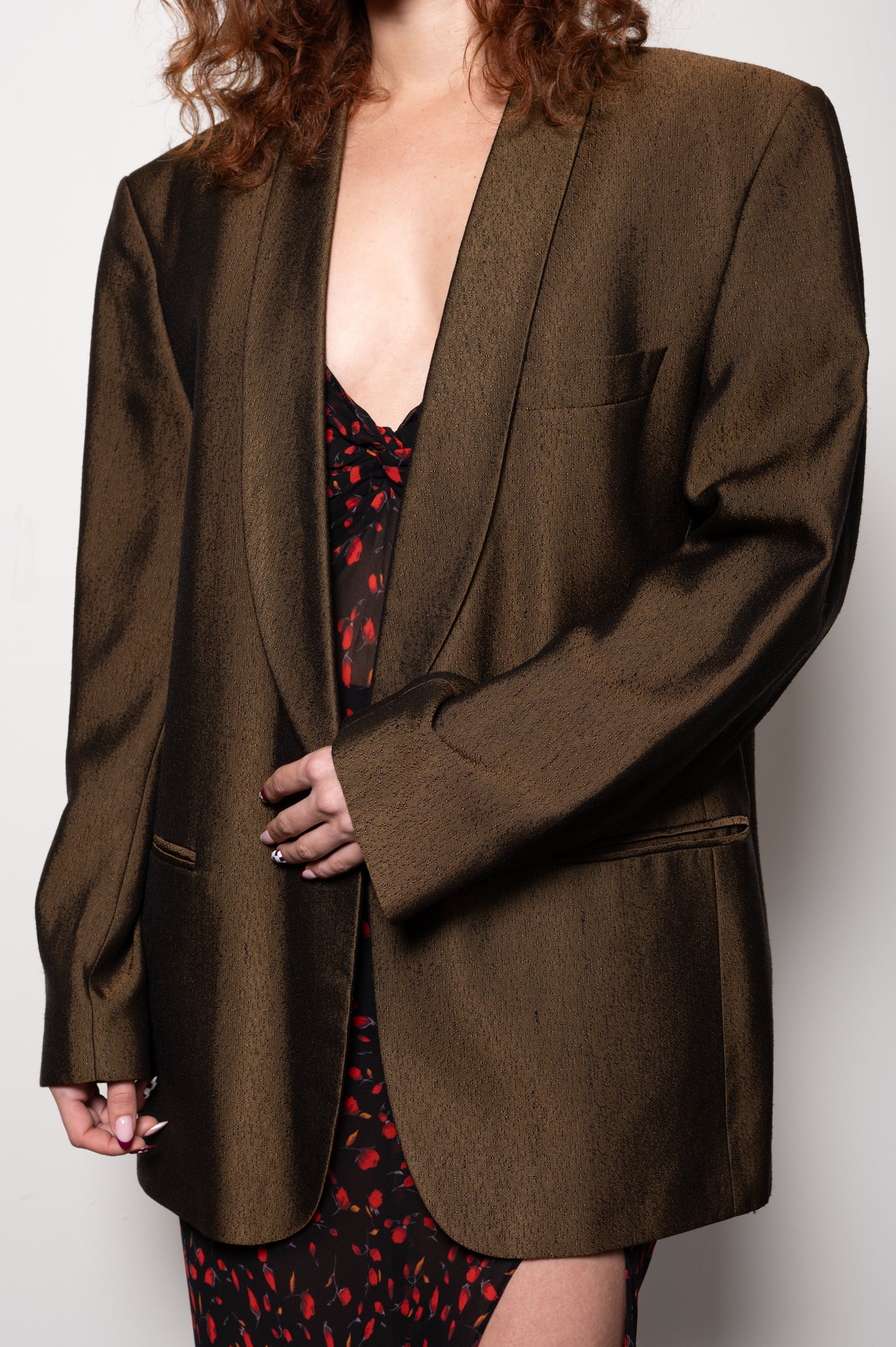 Metallic Brown Blazer