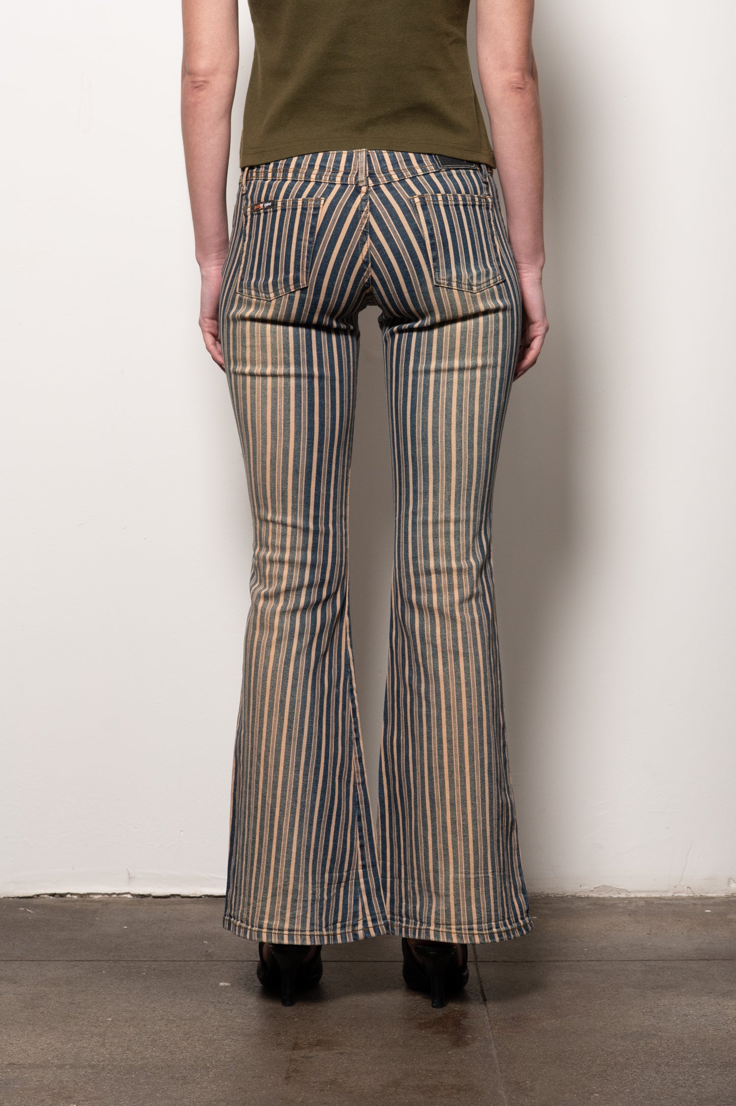 PX GIRL y2k Pinstriped Denim