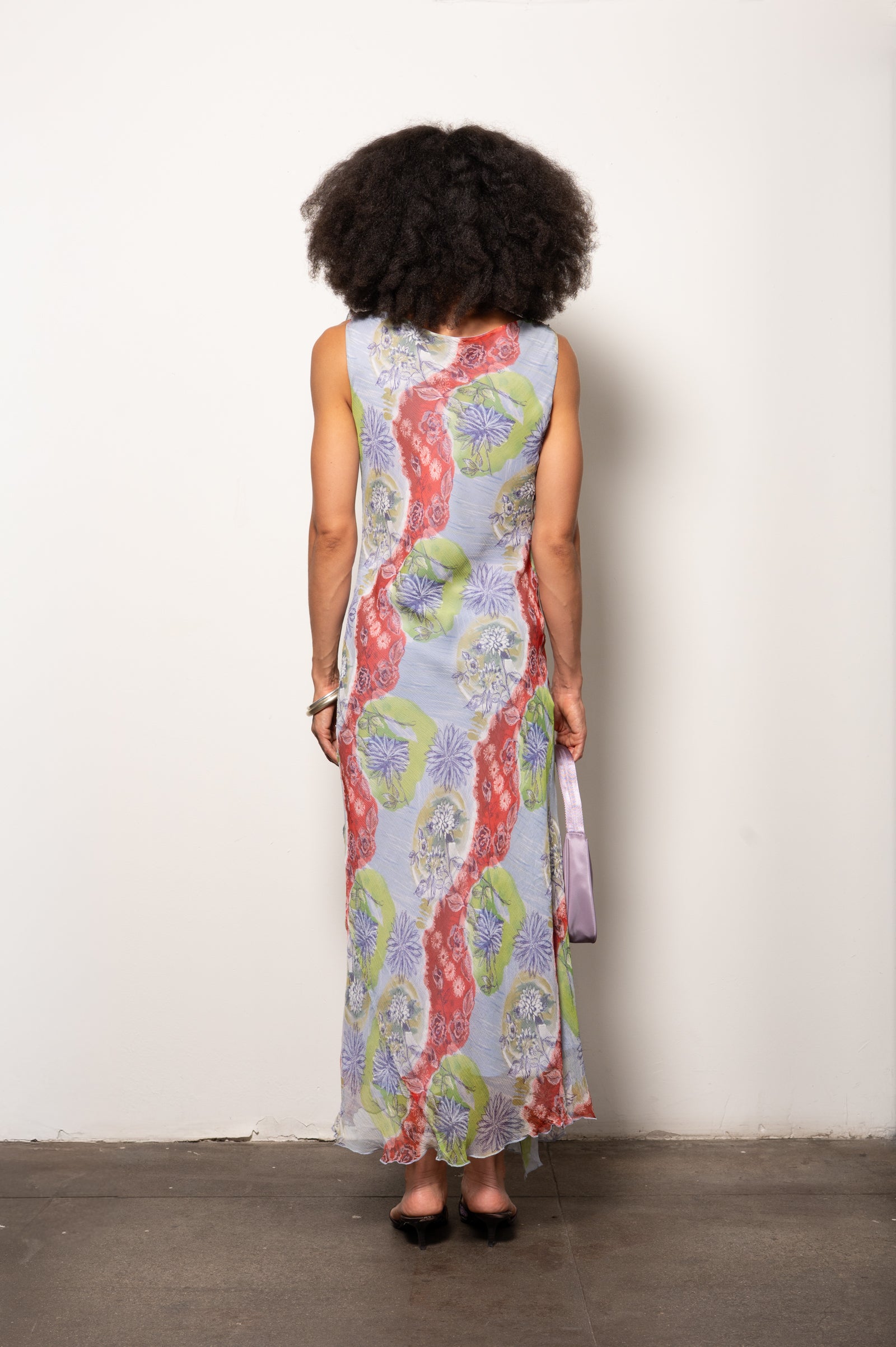 Vintage Silk Carrie Bradshaw Dress from Italy