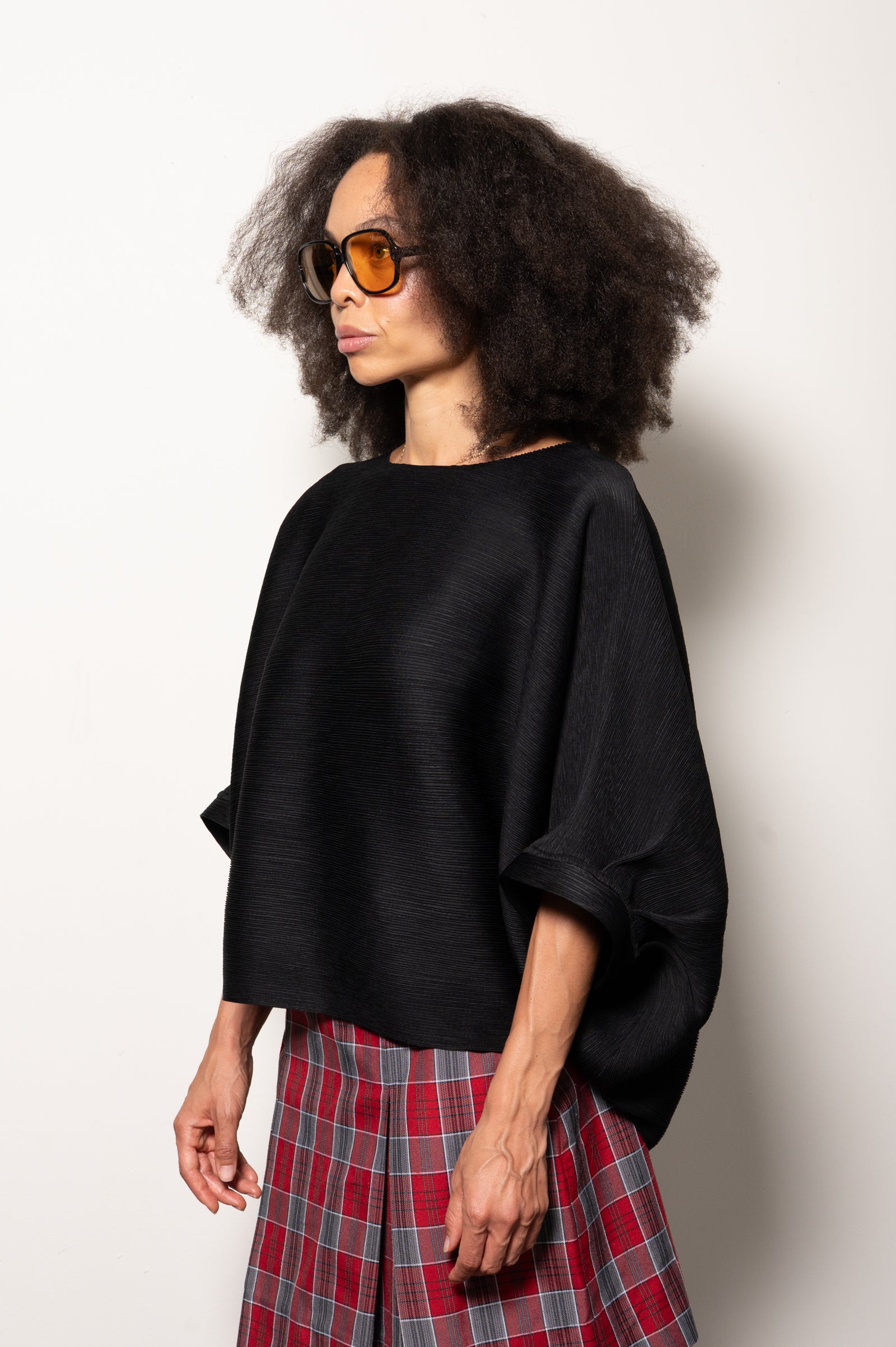 Pleated Accordion Top