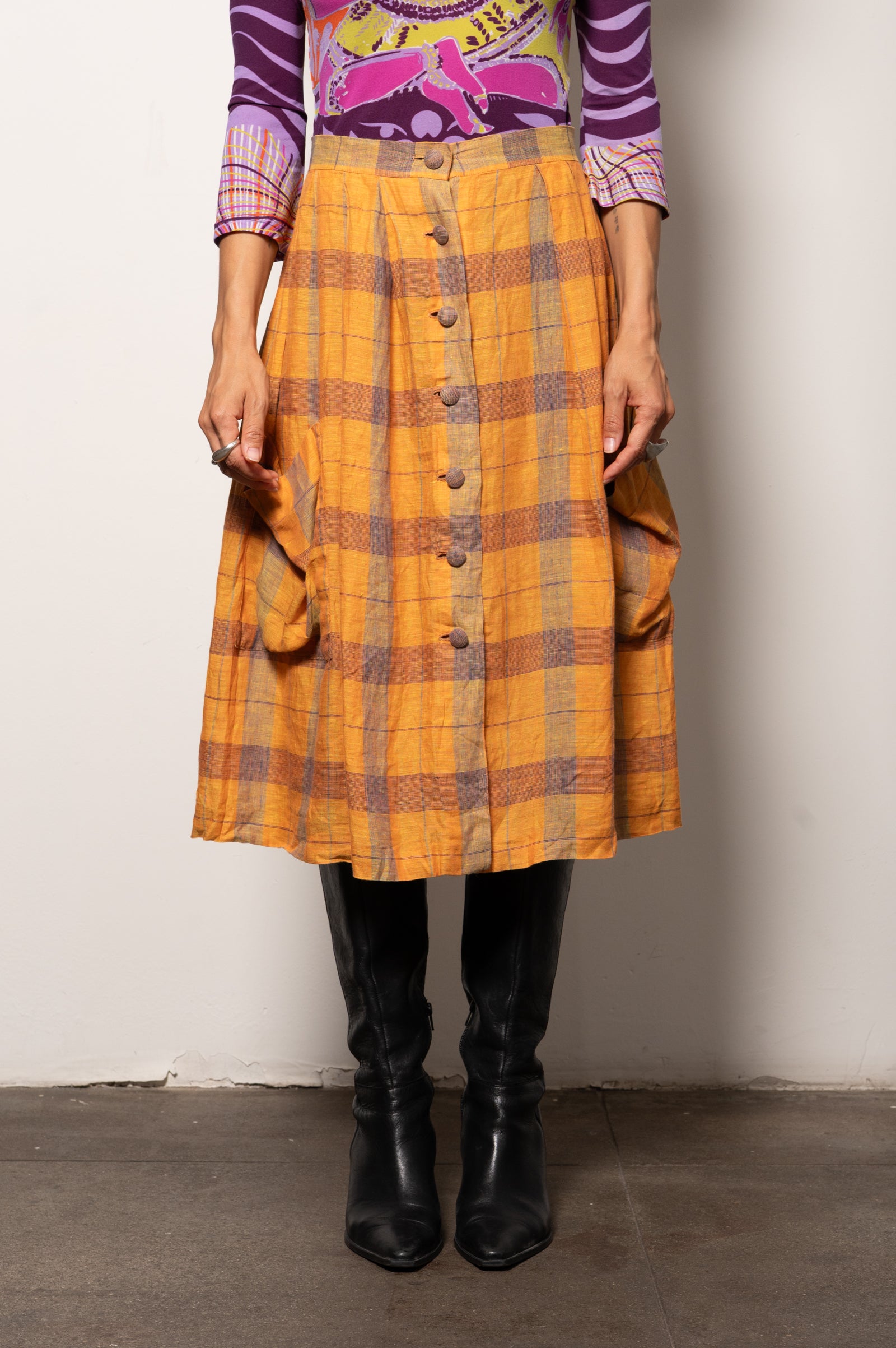 Vintage Plaid Linen Vivienne Vibes
