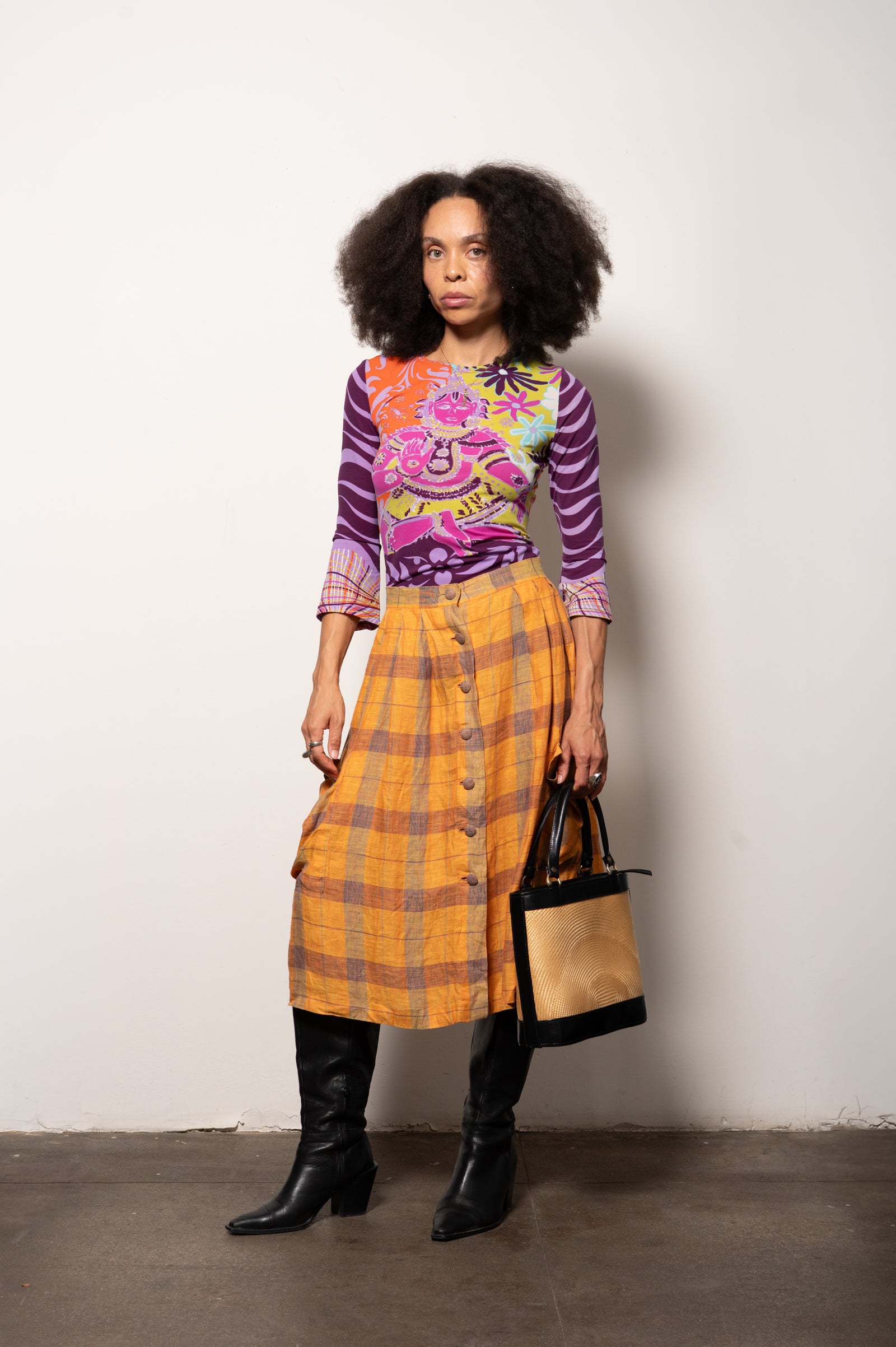 Vintage Plaid Linen Vivienne Vibes