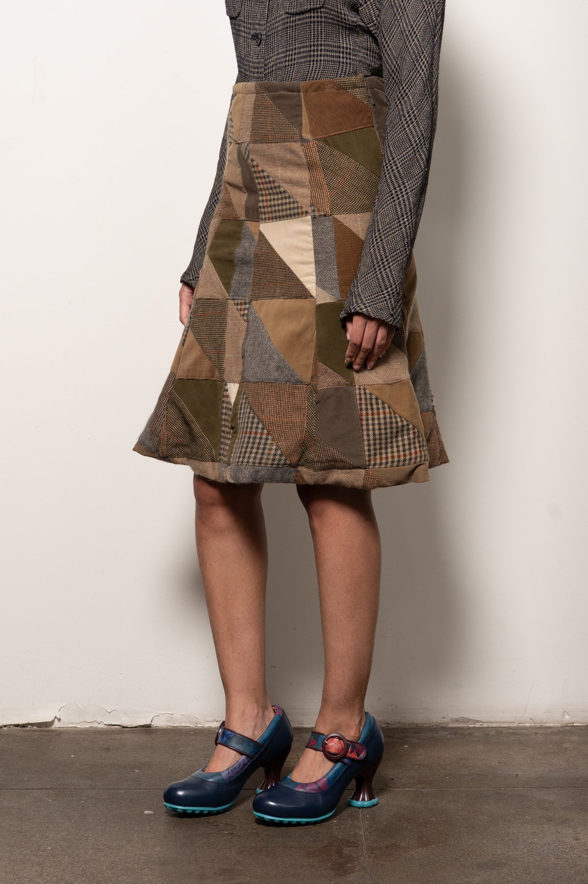 Ralph Lauren Plaid Patchwork Skirt