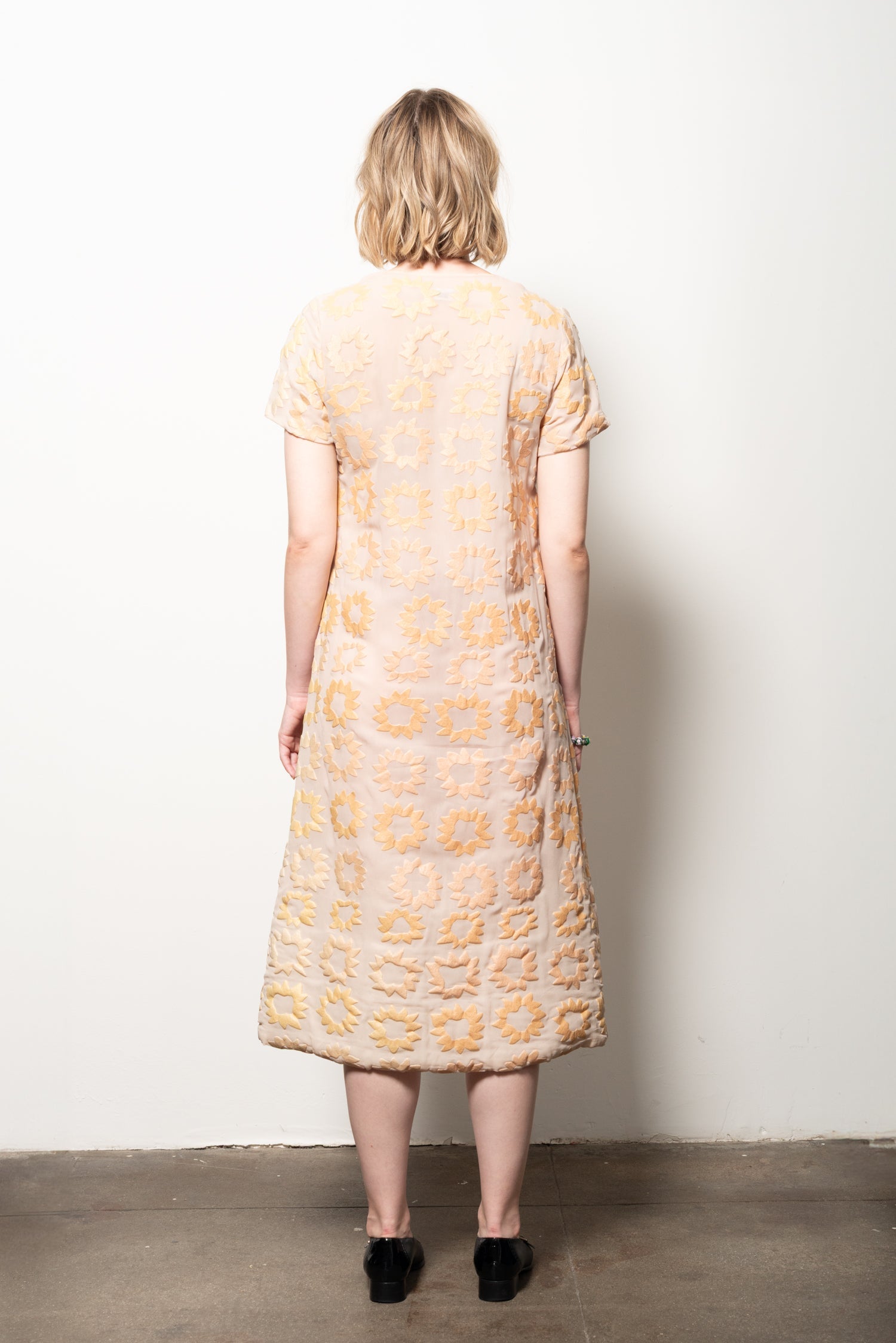 1996 comme des garcon sunflower dress