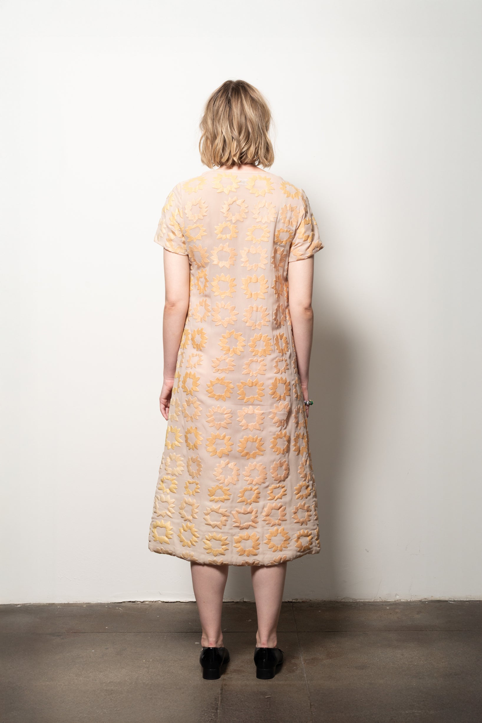 1996 comme des garçons sunflower dress