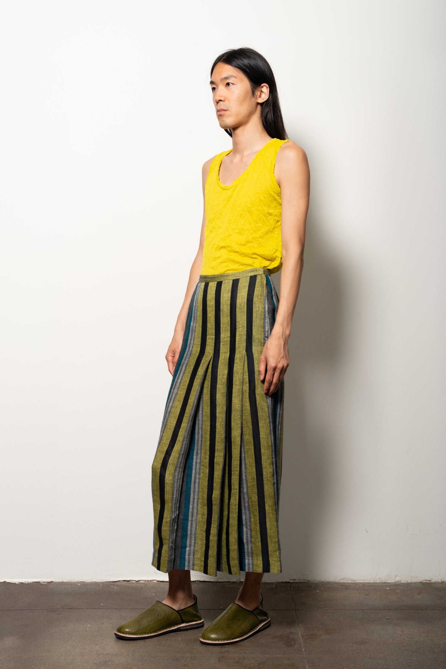 Issey Miyake ME lime green tank
