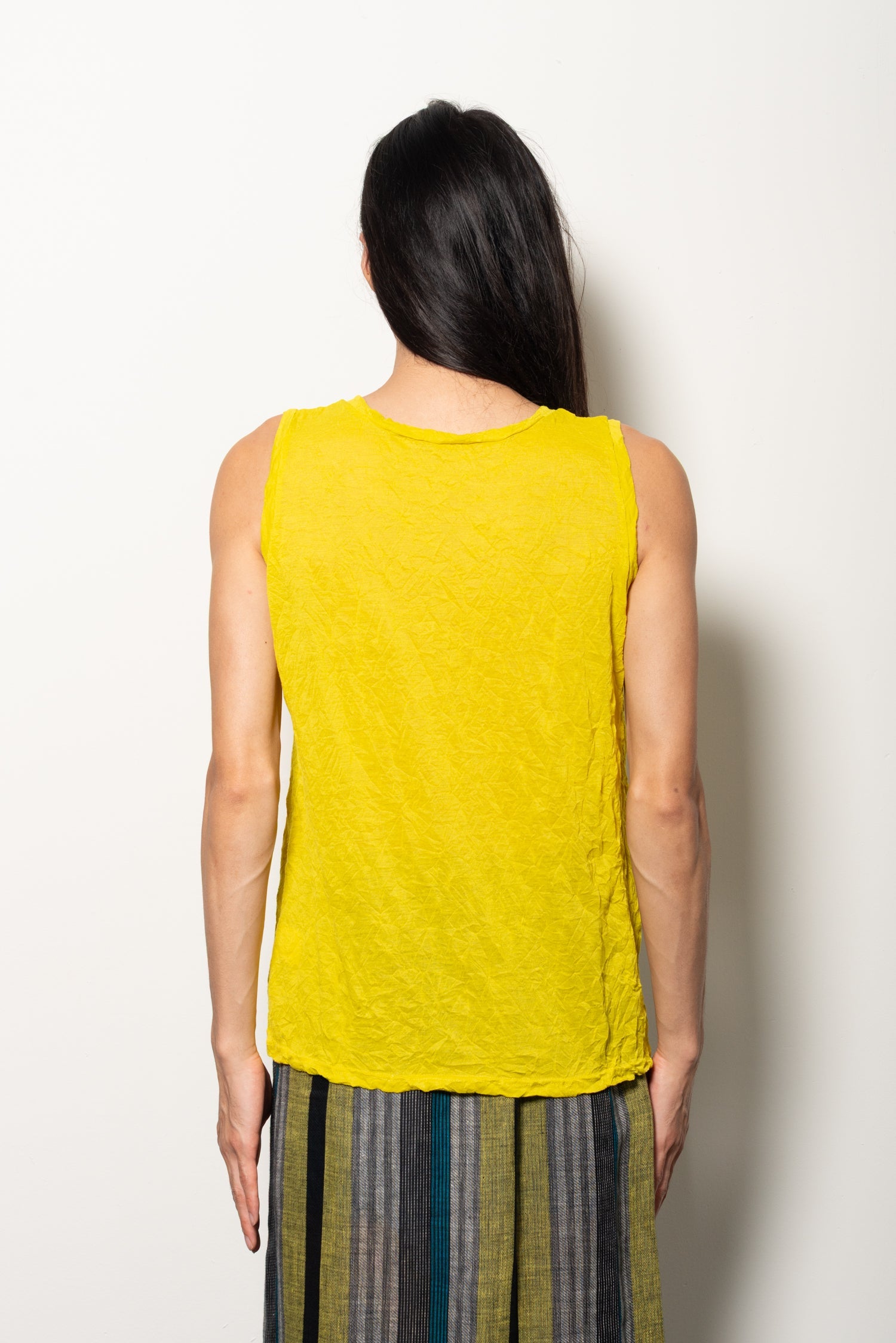 Issey Miyake ME lime green tank