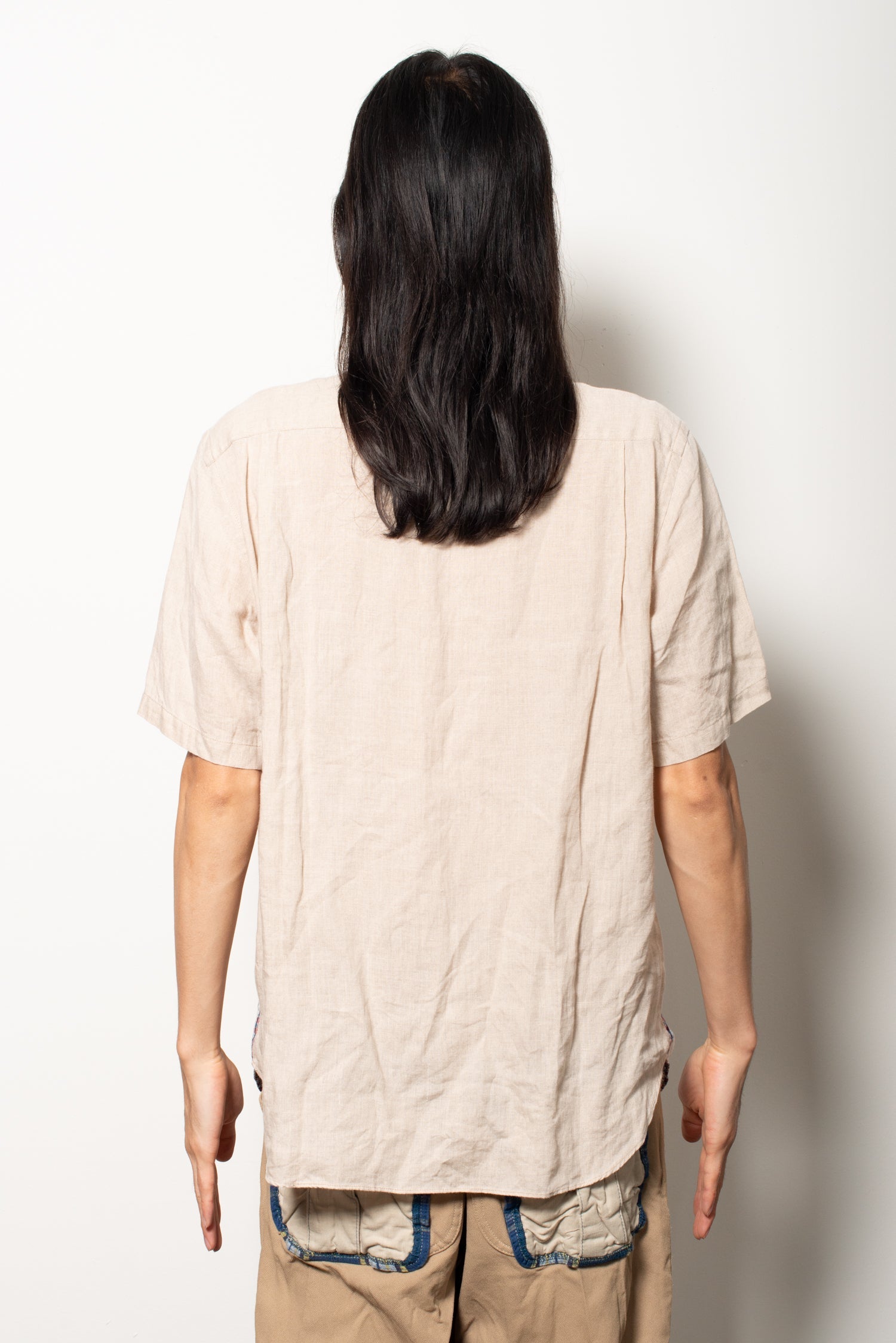 comme des garcons homme - stripe short sleeve shirt