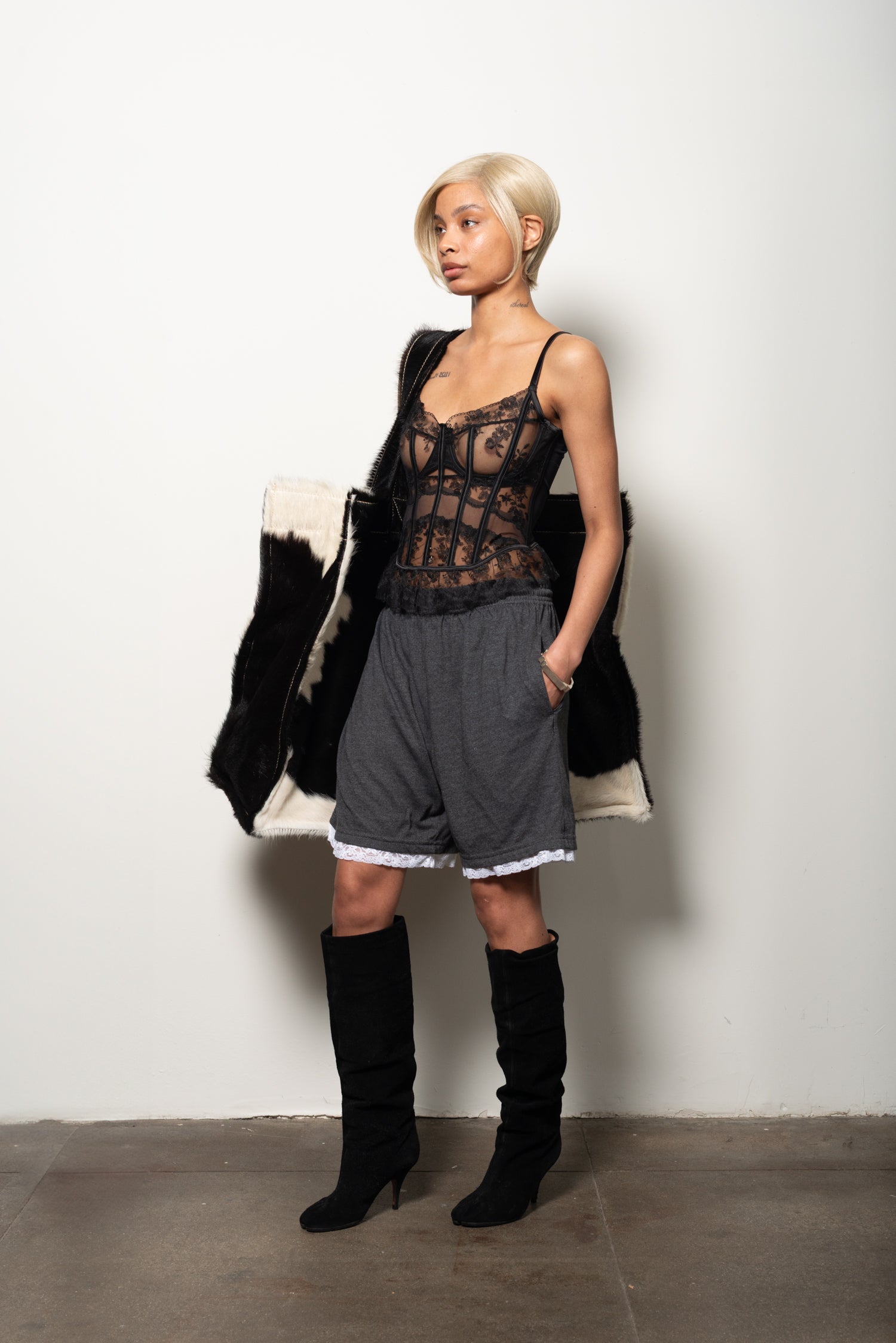 Italian Black Bustier