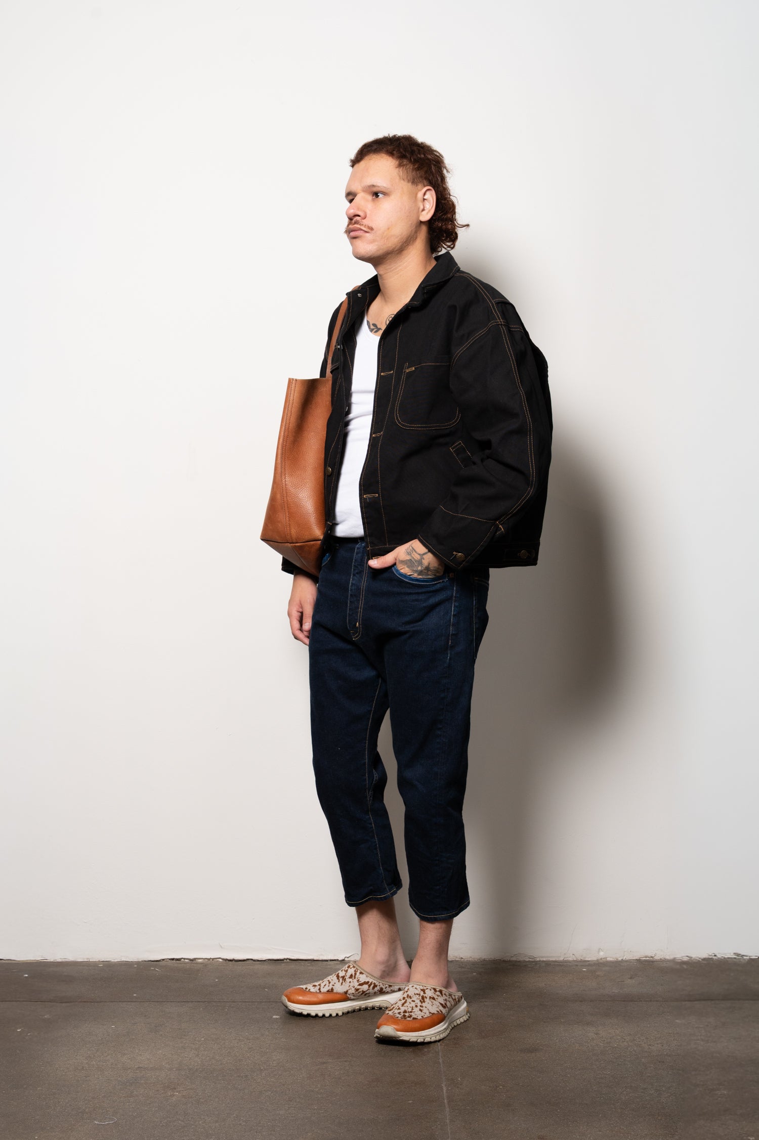 Cropped Denim Jacket Made in House