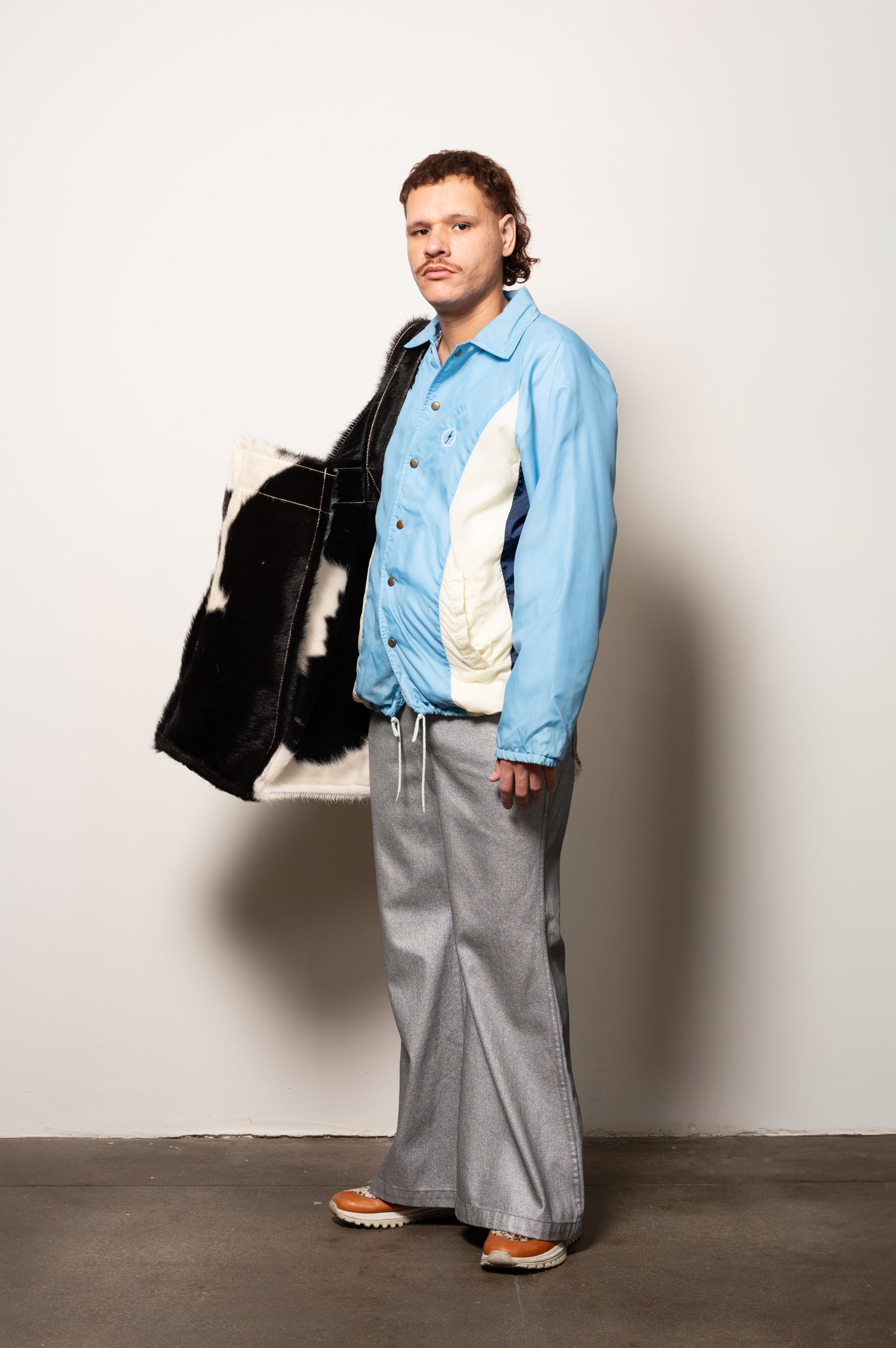 Vintage 1970's Lightning Bolt Windbreaker