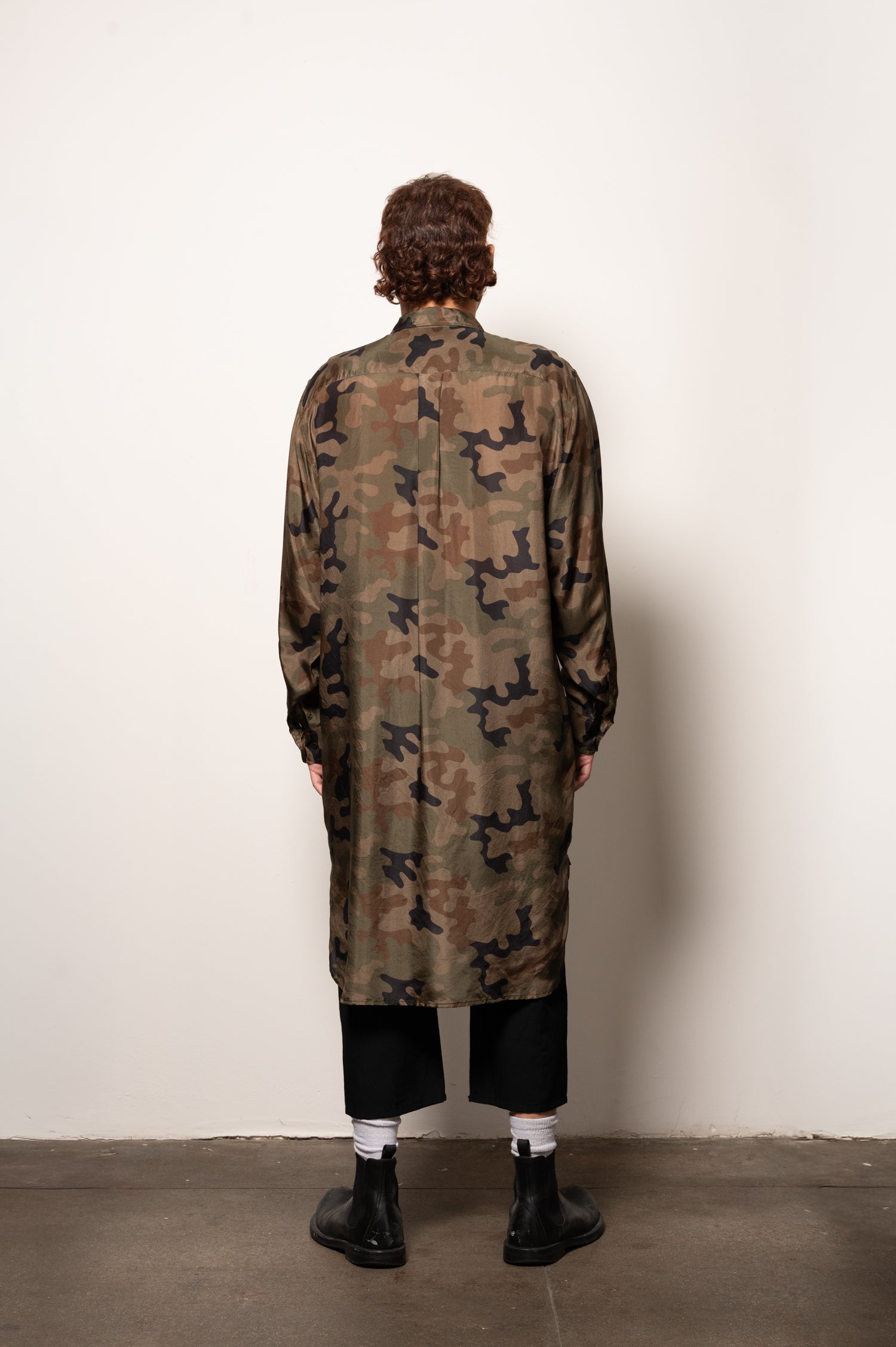 Dries Silk Army Dress