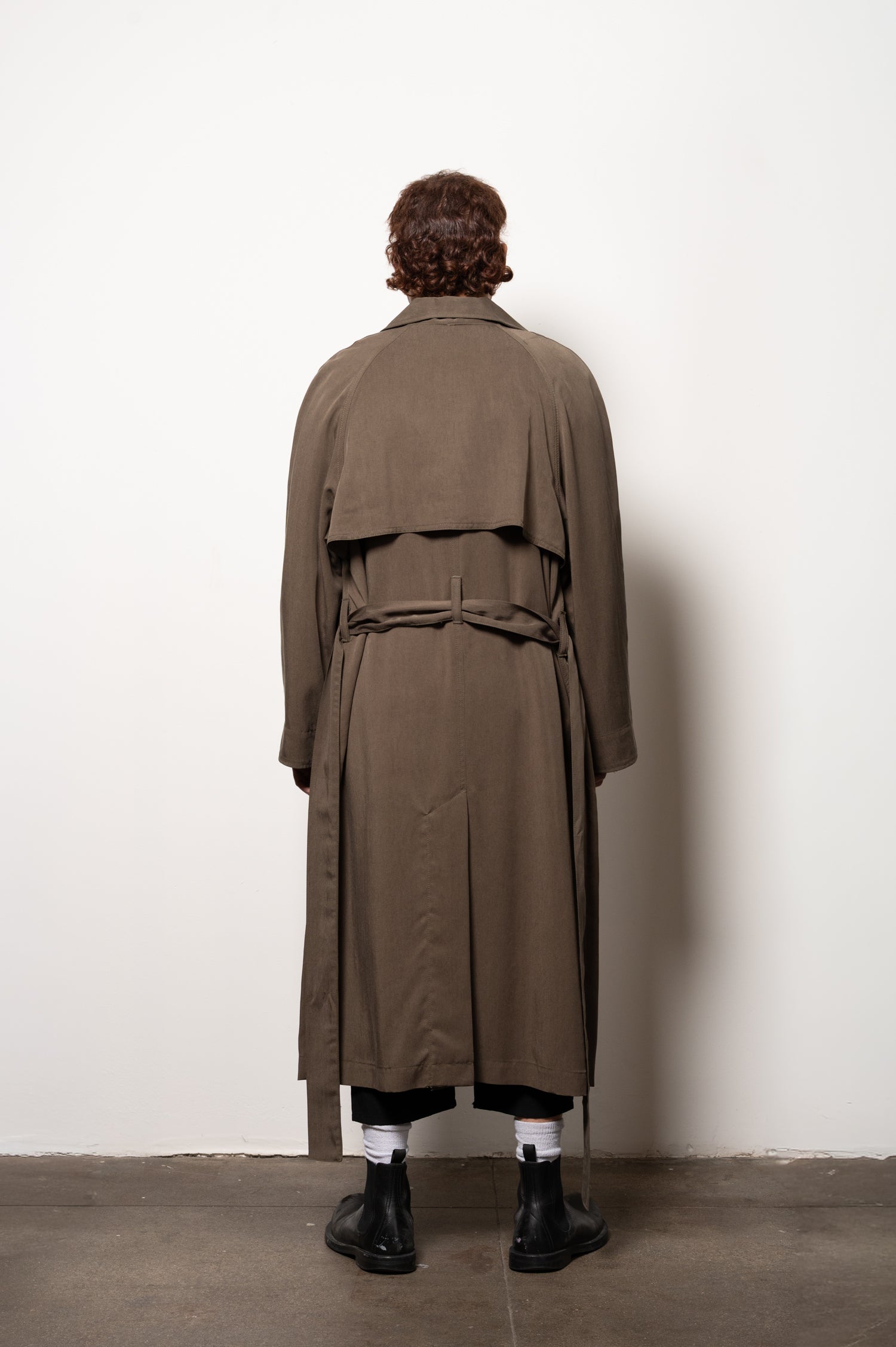 Sharon Rahim Olive Trench Coat