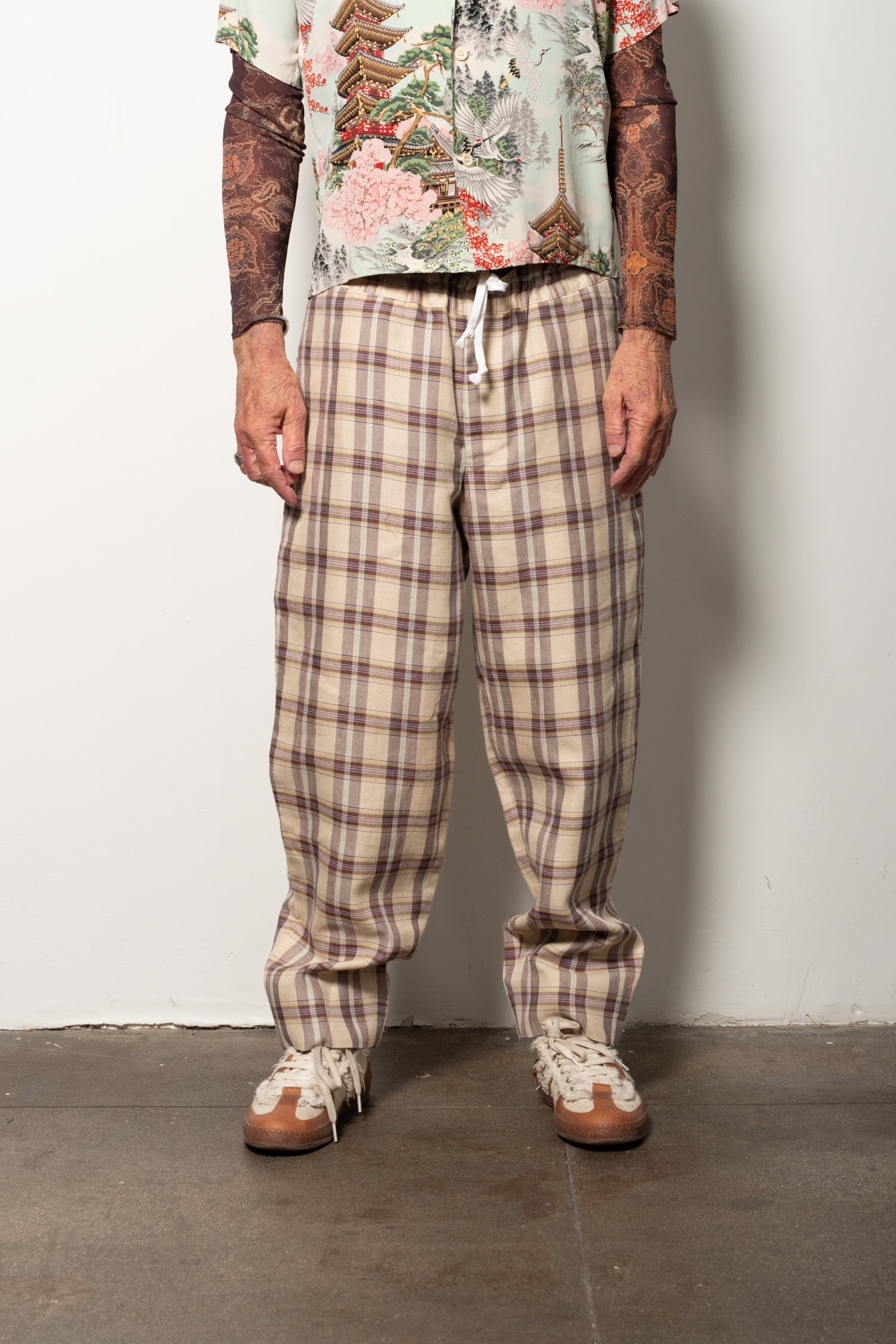 Comme des Garçon plaid trouser