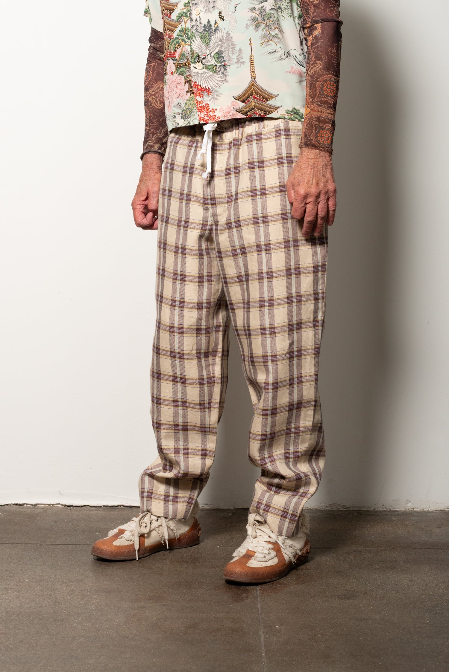 Comme des Garçon plaid trouser