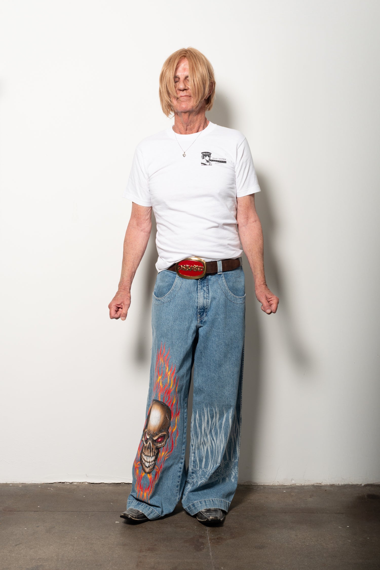 jnco jeans Flaming skull