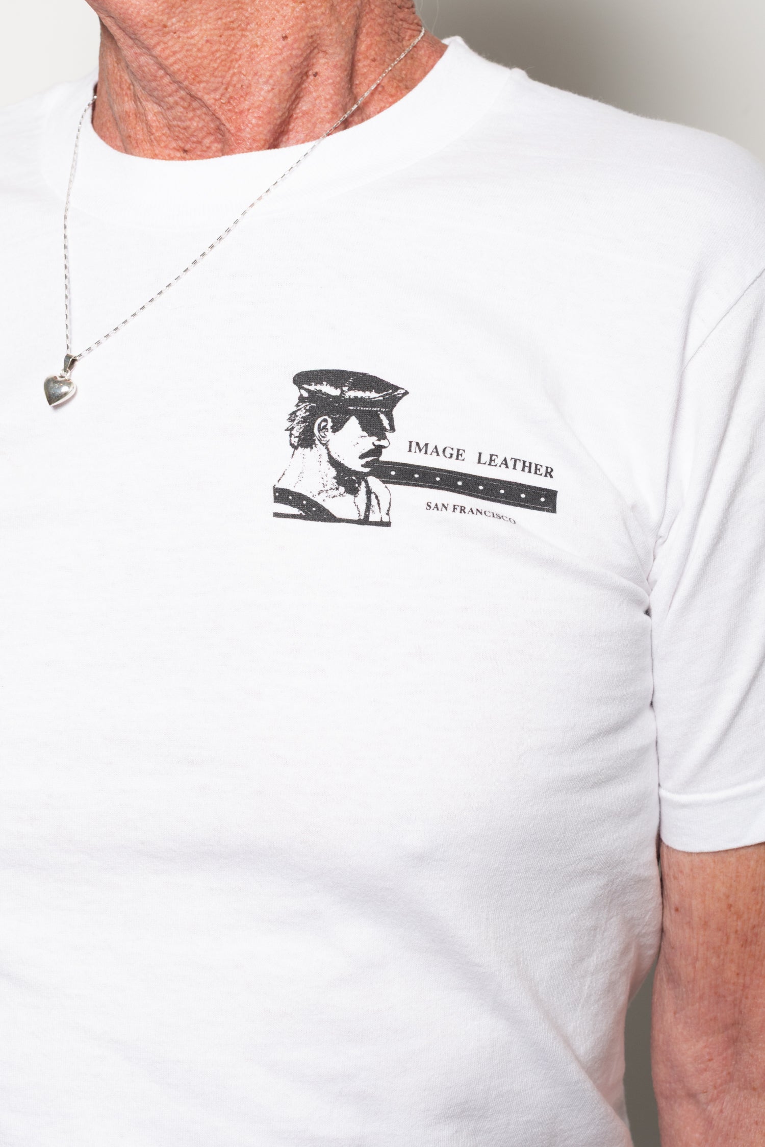 Vintage Image Leather tshirt