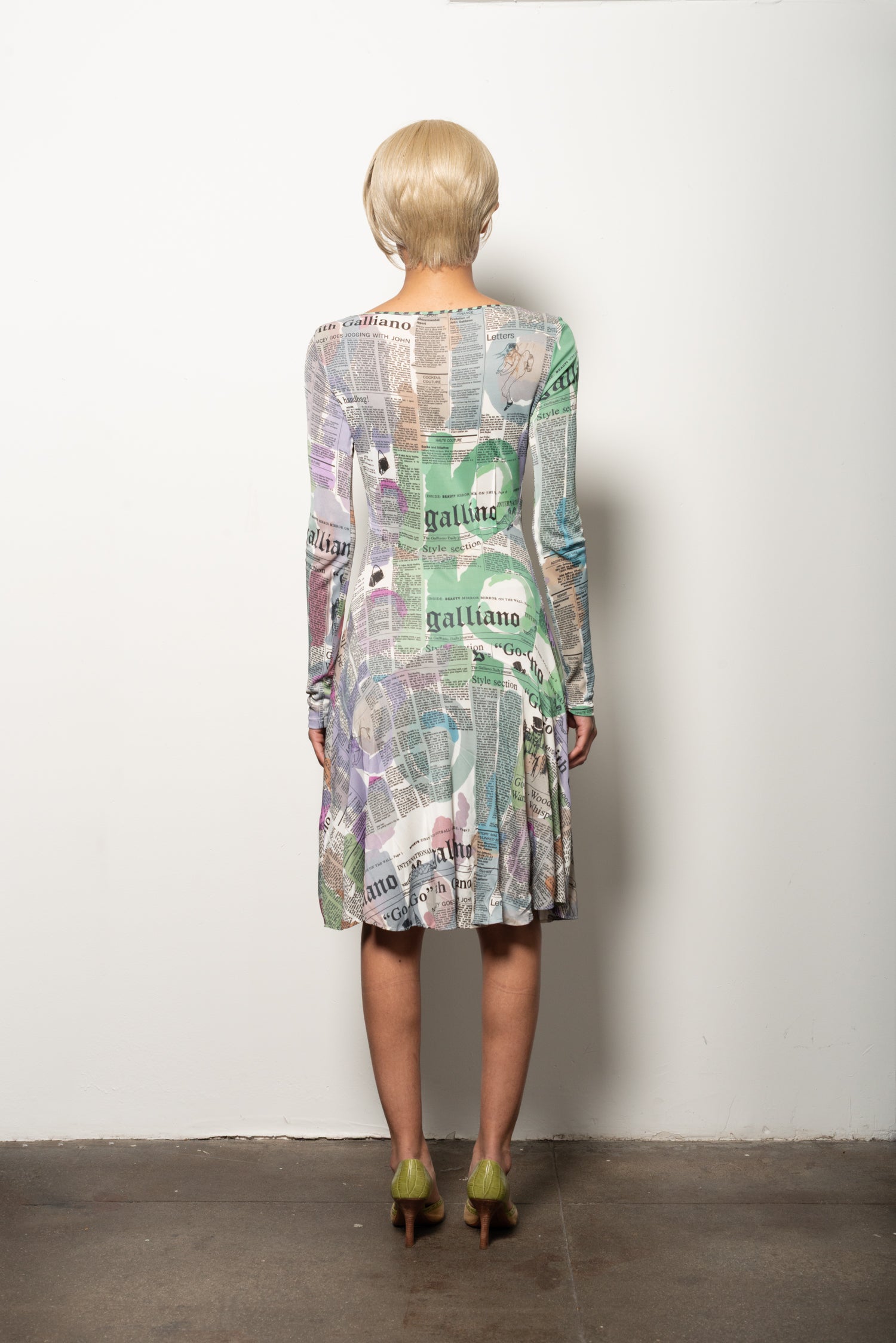 John Galliano Newspaper Dress