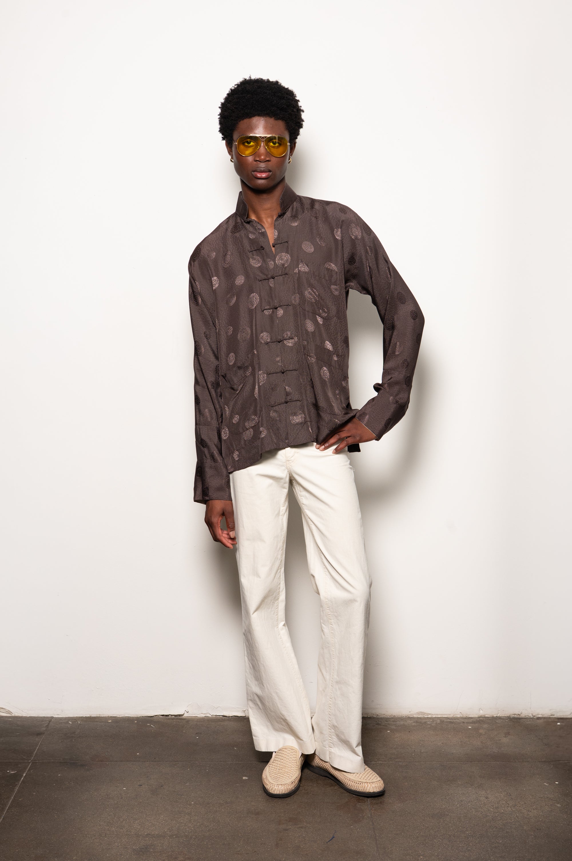 Vintage Chocolate Tang Jacket