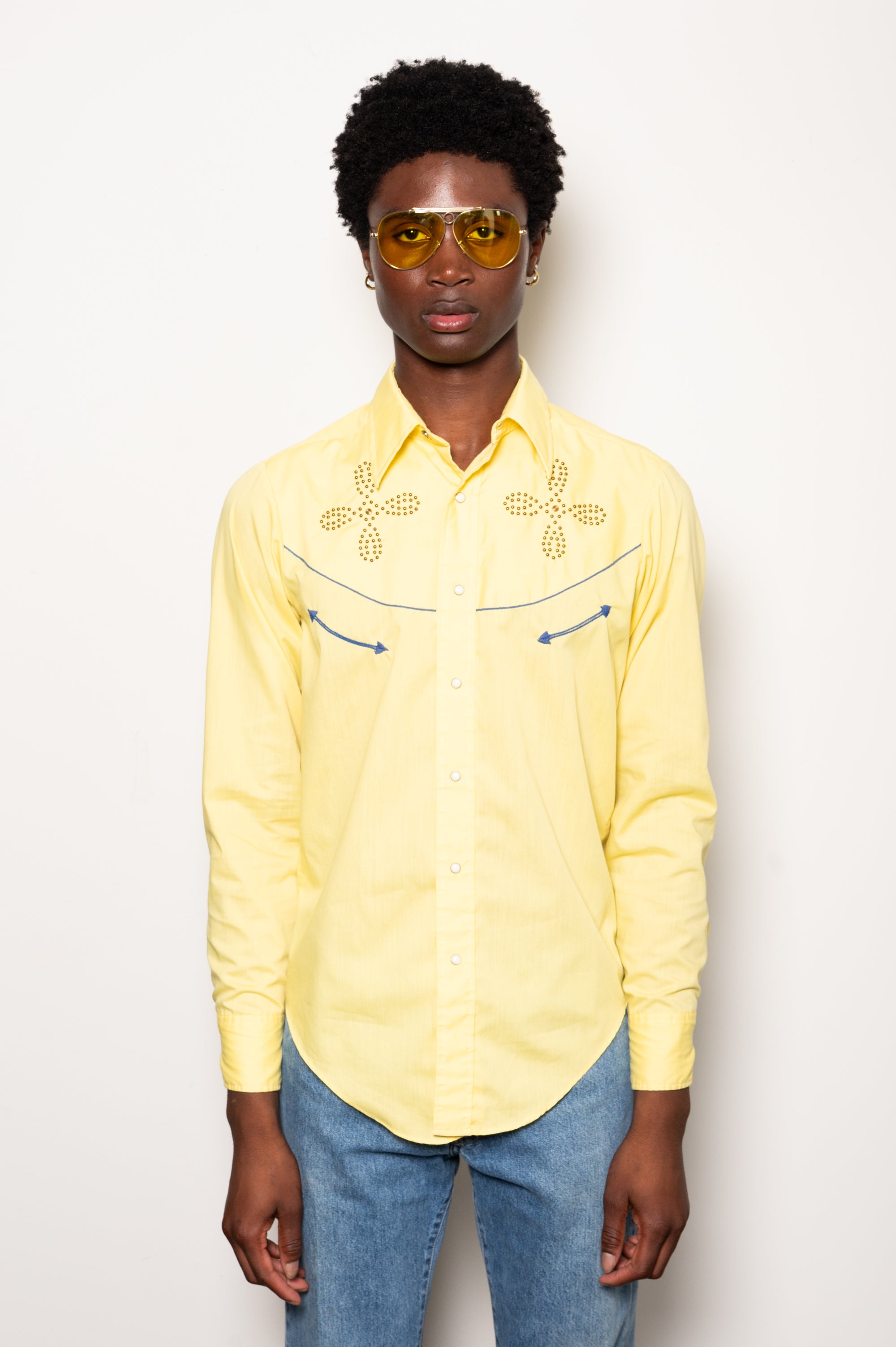 Vintage Yellow Disco Western