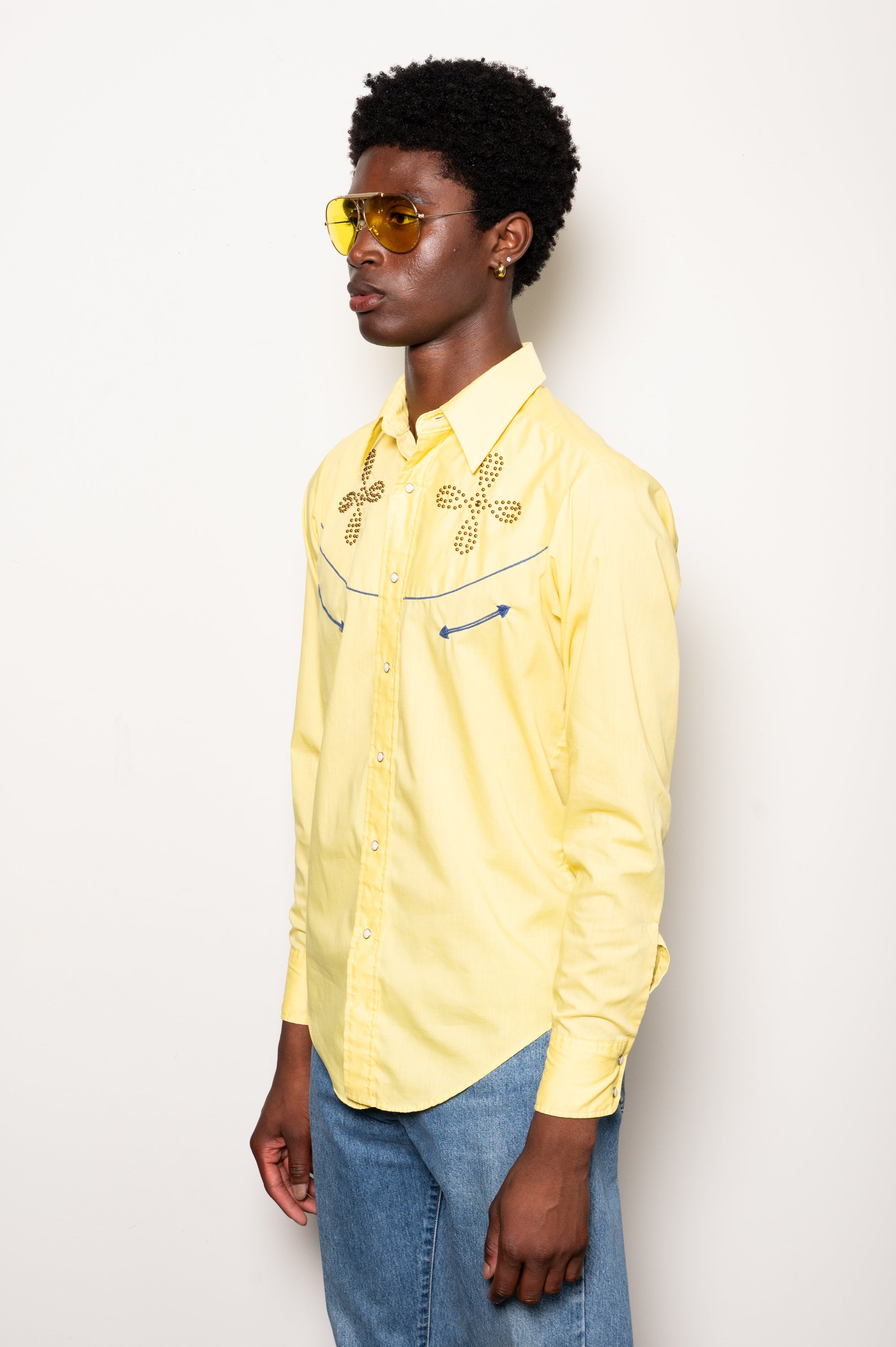 Vintage Yellow Disco Western